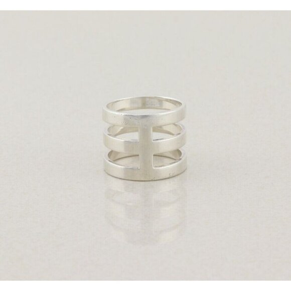 Sterling Silver Triple Stackable Band Ring Silpada Size 9.5 - Picture 5 of 9
